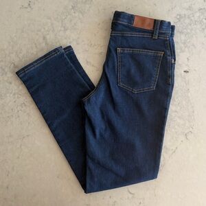 Petit Bateau Girl’s Dark Wash Skinny Jeans Large 12 Denim NWOT PRISTINE